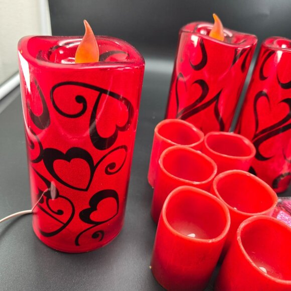 Valentines Day Decor Set With LED Light Candles String Lights & Hearts VL1800 - Picture 10 of 13